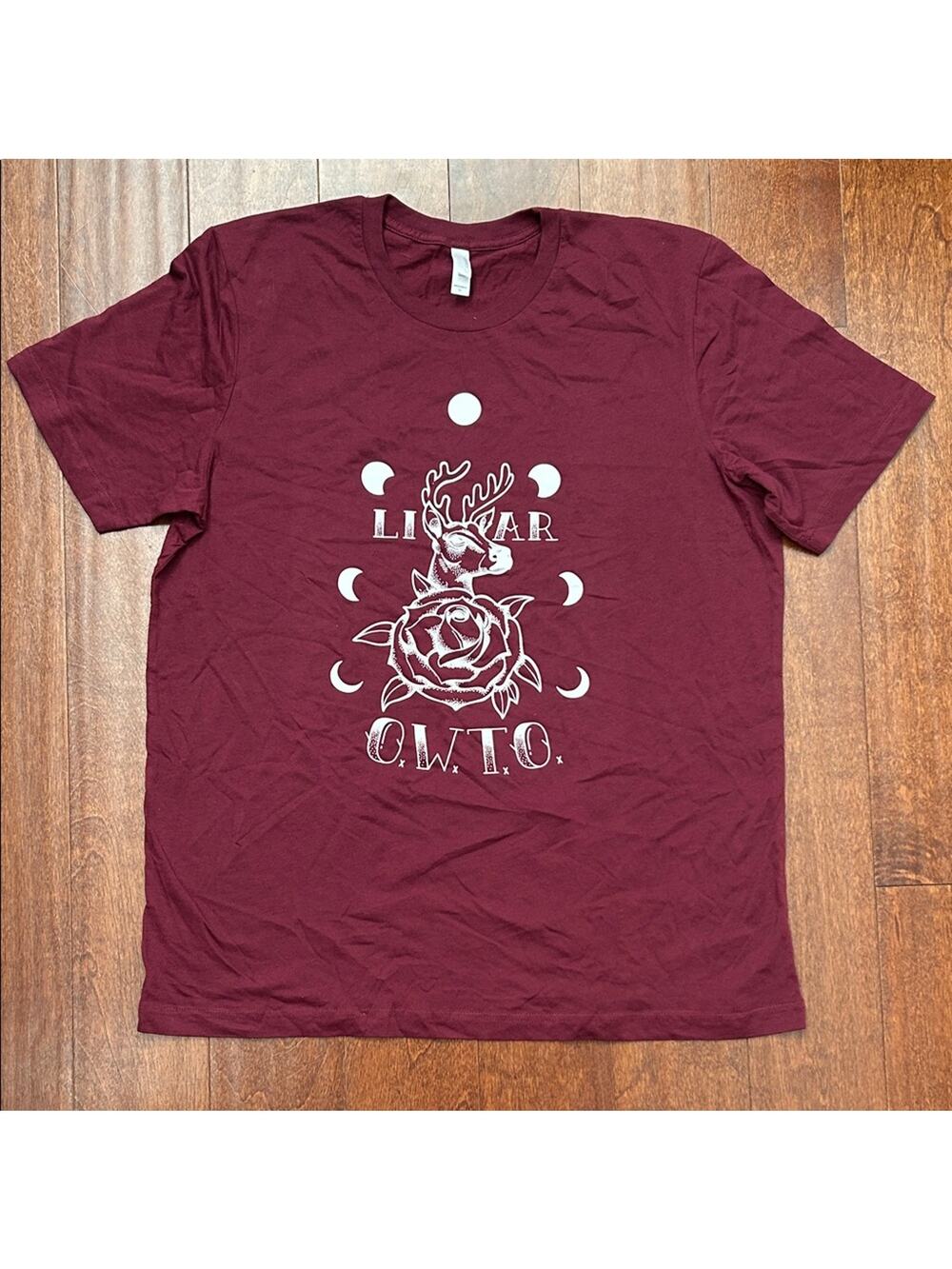 Band Merch Men’s Burgundy T-shirt Size XL, NWOT